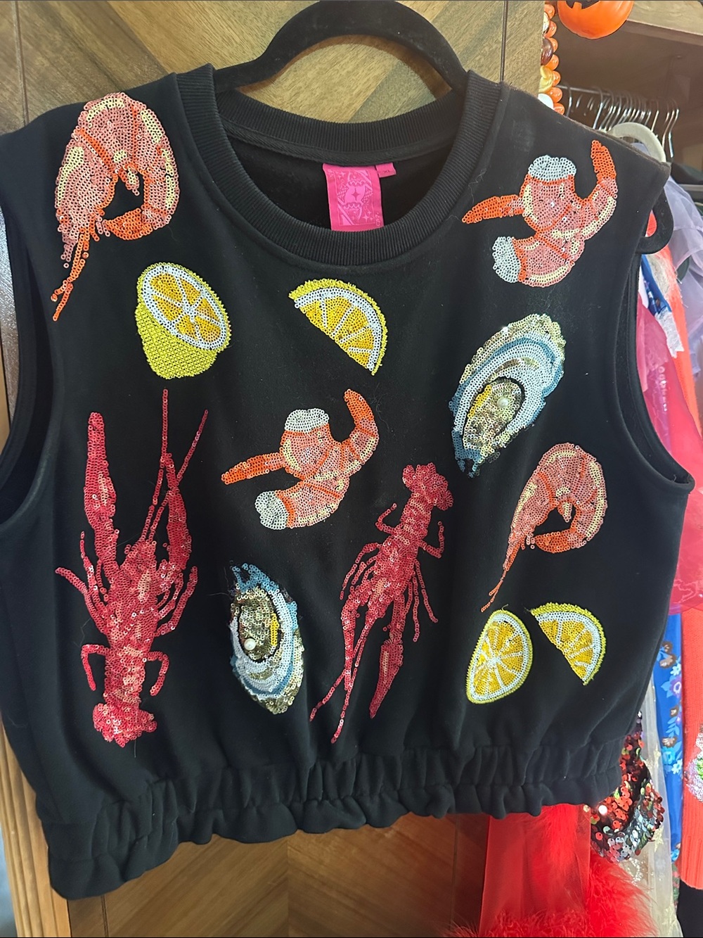 Queen of Sparkles Seafood Boil Top